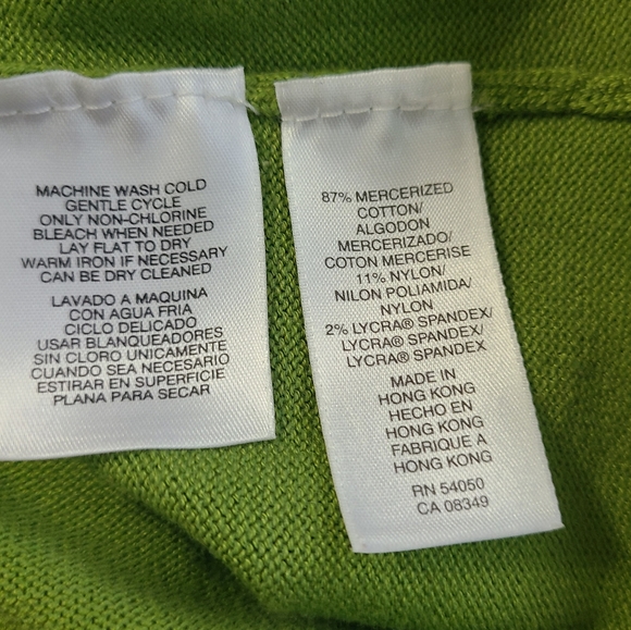 (1218) Jones New York Signature Woman's Long Sleeve V-Neck Button Down Sweater - Picture 10 of 16